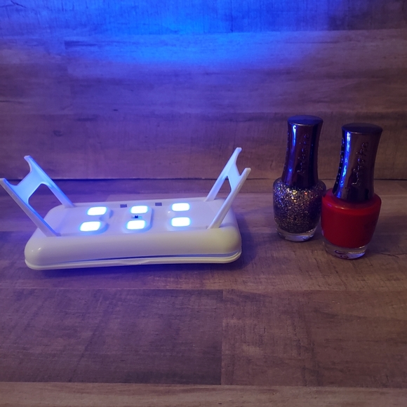 LAST LEFT! Mini Gel Lamp Gel Nails Polish UV LAMP LED Portable Travel Battery Op - Picture 6 of 8